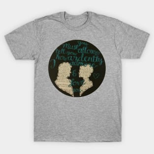 Ardently Pride and Prejudice Embroidery T-Shirt